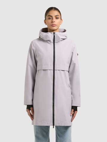 khujo Between-seasons coat 'June' in Purple: front