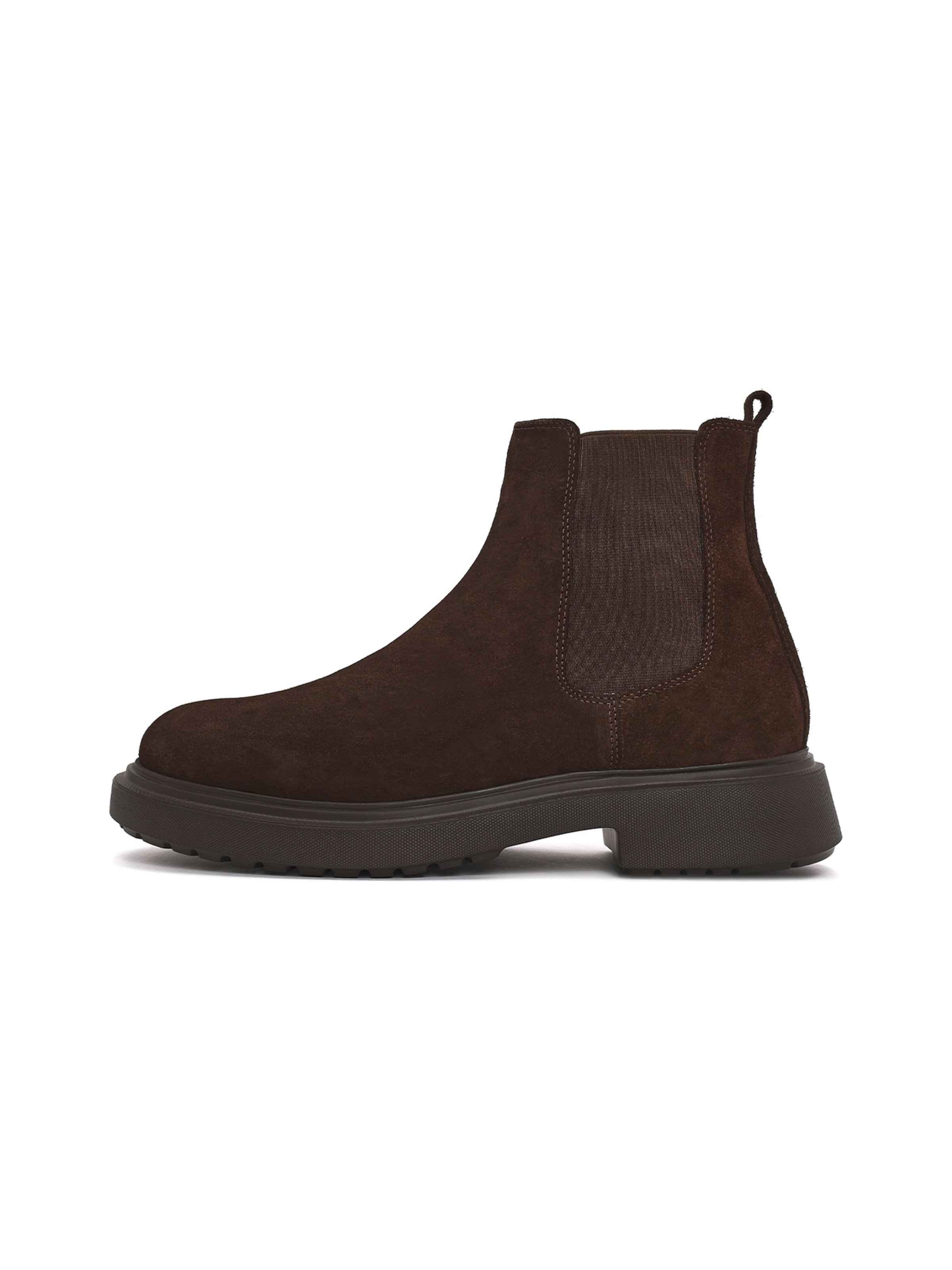 Derimod - Botas Chelsea en marrón: frente
