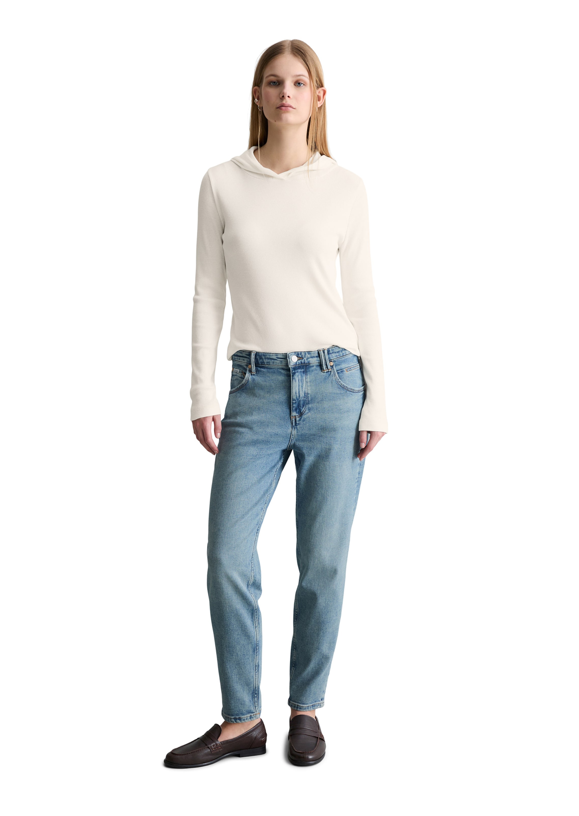 Marc O'Polo DENIM Tapered Jeans 'Freja' in Blau