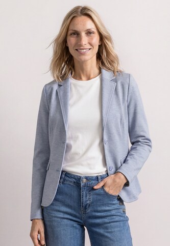 STREET ONE Basic Piqué Blazer in Blau: Vorderseite