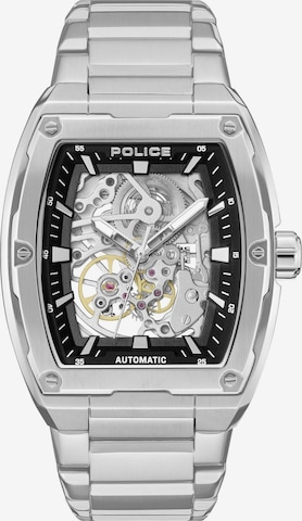 POLICE Analog watch 'Skeletor' in Silver: front