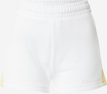 Champion Authentic Athletic Apparel Normální Kalhoty – bílá: přední strana