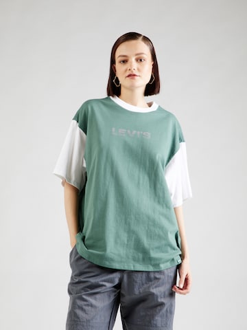 LEVI'S ® T-shirt 'Graphic Short Stack Tee' i grön: framsida