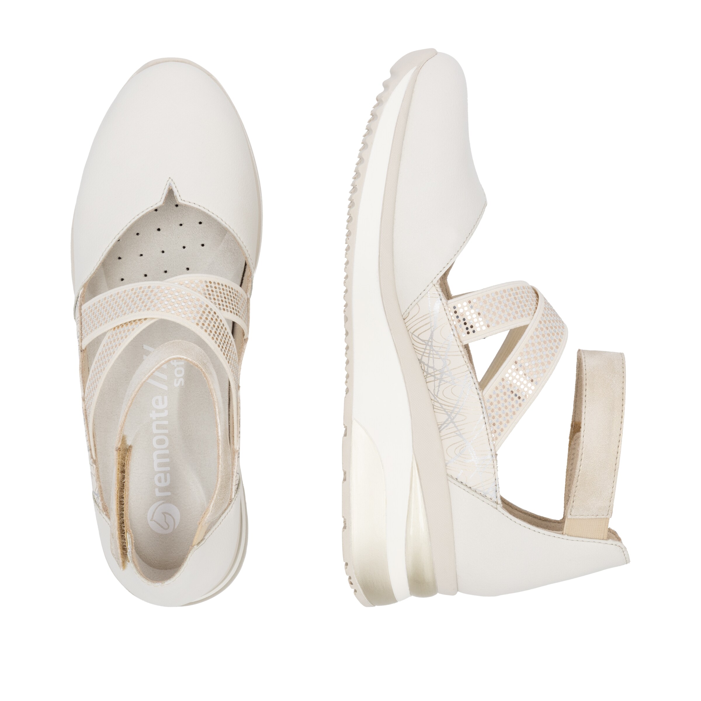 Sandales 'D2411' REMONTE en blanc