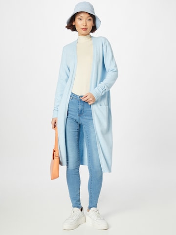 VILA Knitted Coat 'Ril' in Blue