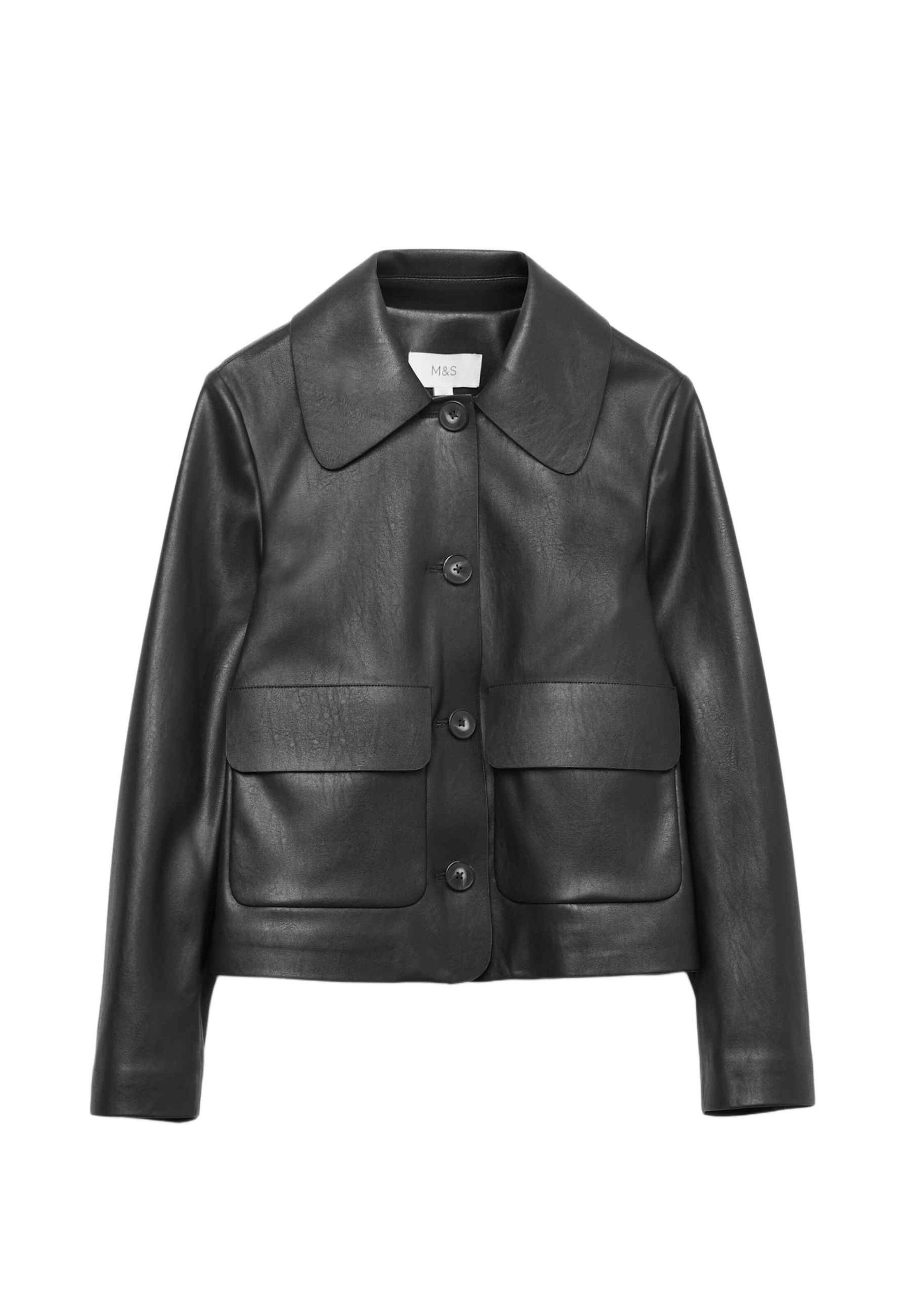 Veste mi-saison Marks & Spencer en noir : devant