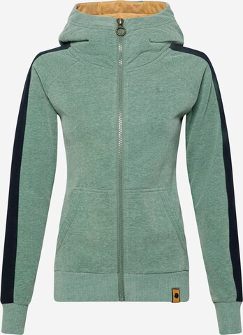 Fli Papigu Sweatvest 'Sprich!' in Groen: voorkant