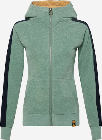 Fli Papigu Sweatvest 'Sprich!' in Groen: voorkant