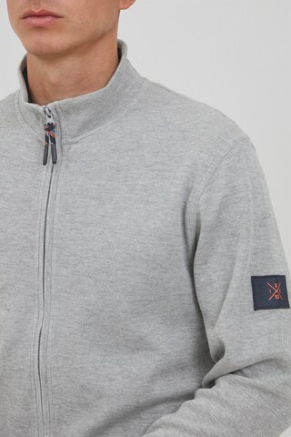 INDICODE JEANS Zip-Up Hoodie 'Arcelio' in Grey