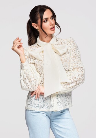Ombre Blouse 'OW-SH-E0012' in Beige: front
