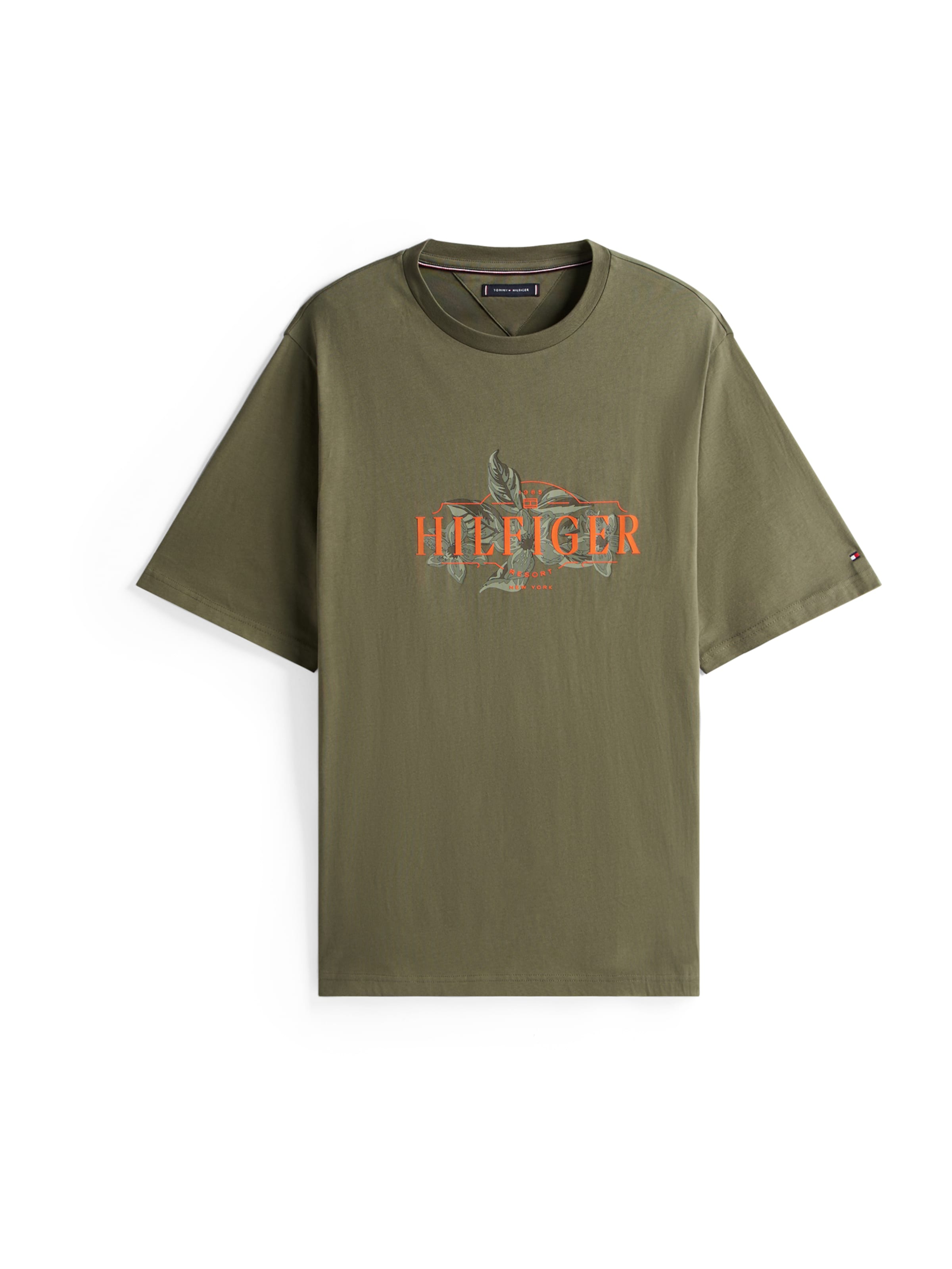 Tommy Hilfiger Big & Tall Футболка в Зеленый: спереди