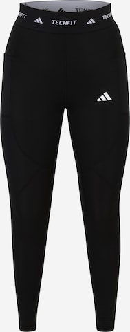 ADIDAS PERFORMANCE Skinny Leggings 'TECHFIT COLD.RDY Full-Length' in Zwart: voorkant