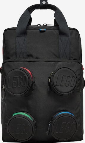 LEGO Backpack 'Brick' in Black: front