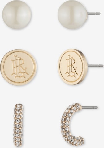 Boucles d'oreilles Lauren Ralph Lauren en or : devant