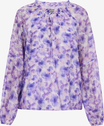 DreiMaster Vintage Bluse in Lila: Vorderseite