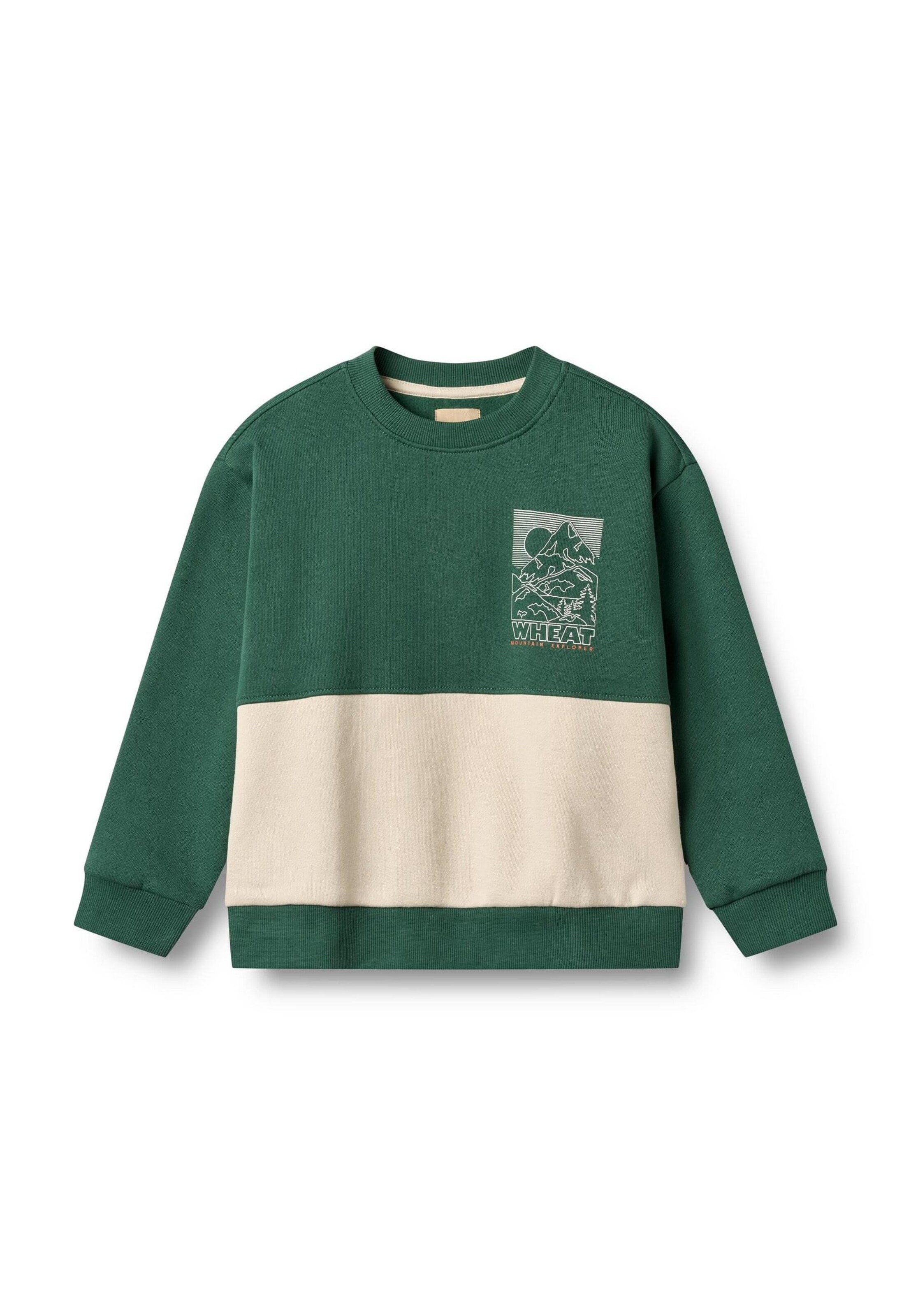 WHEAT Mikina 'Steff' – zelená: přední strana