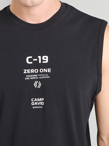 CAMP DAVID - Camiseta en negro
