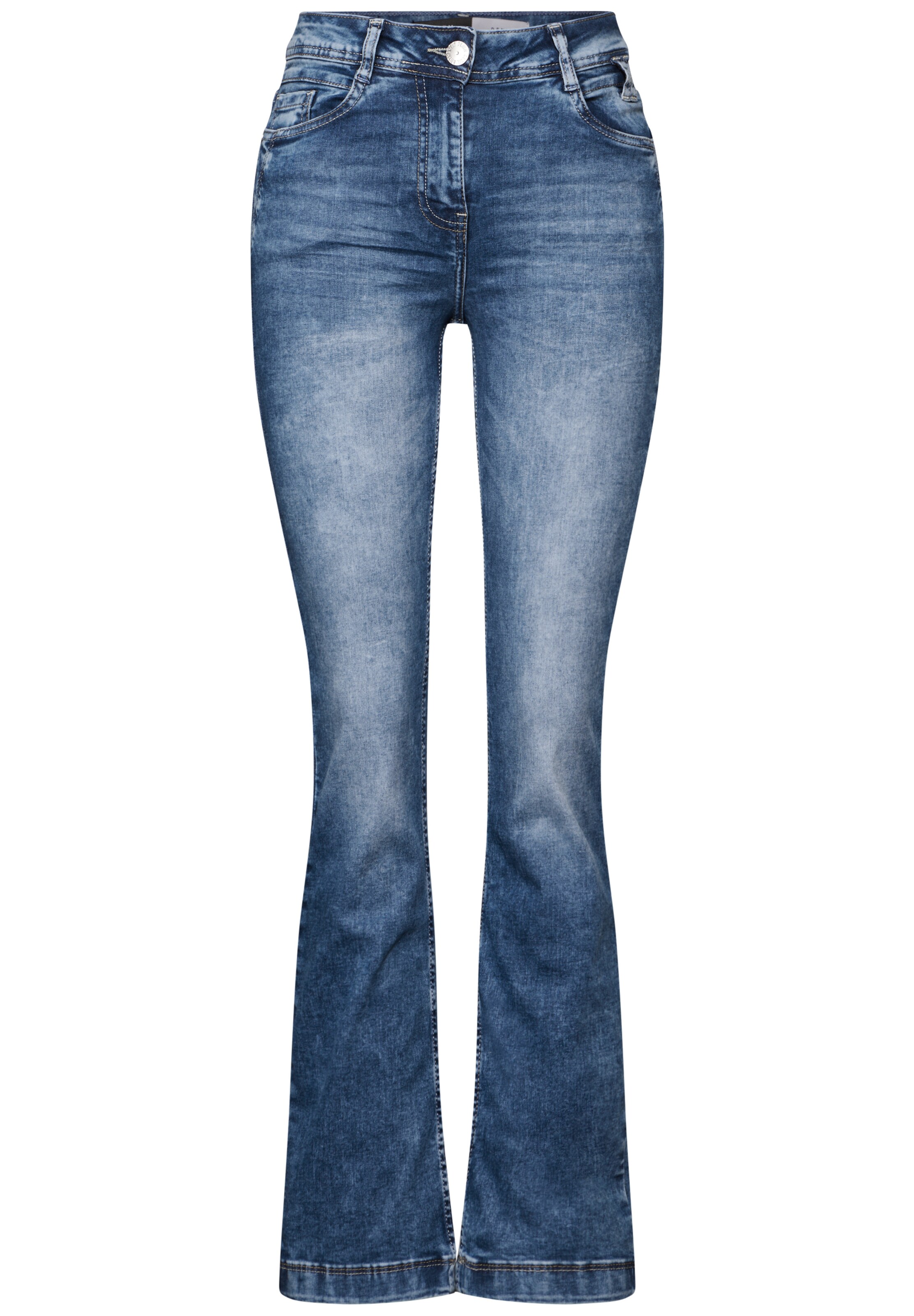 CECIL Boot cut Jeans in Blue: front