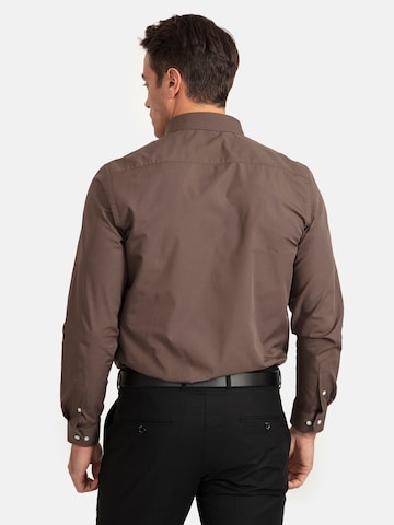 Williot Regular fit Button Up Shirt in Brown