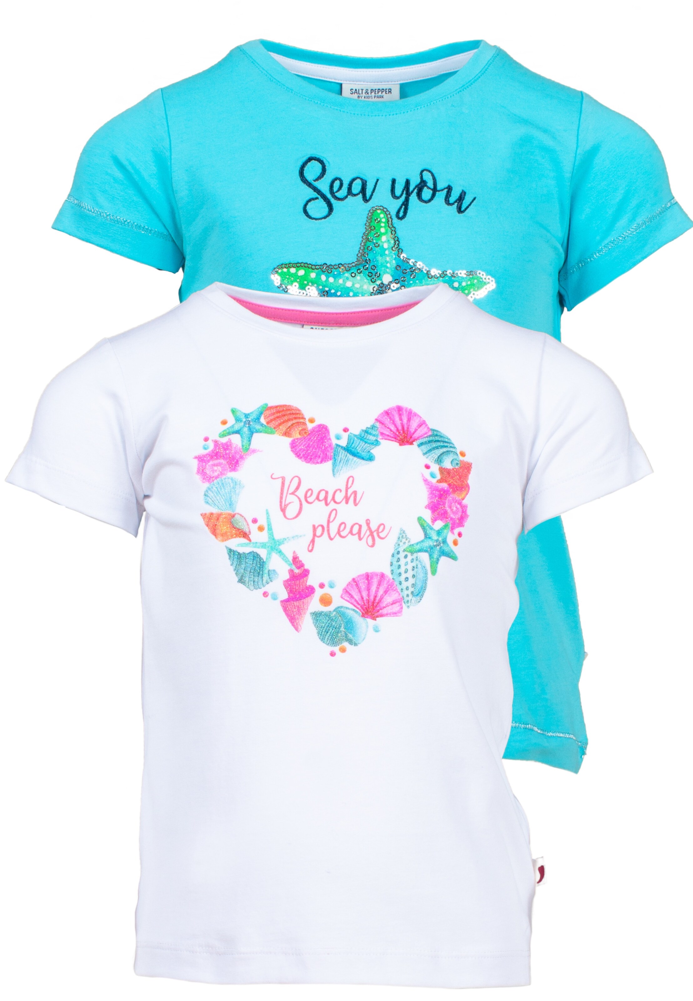 SALT AND PEPPER T-Shirts 'Beach' in Blau: Vorderseite