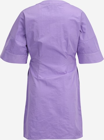 Oval Square Shirt Dress 'Shot' in Purple