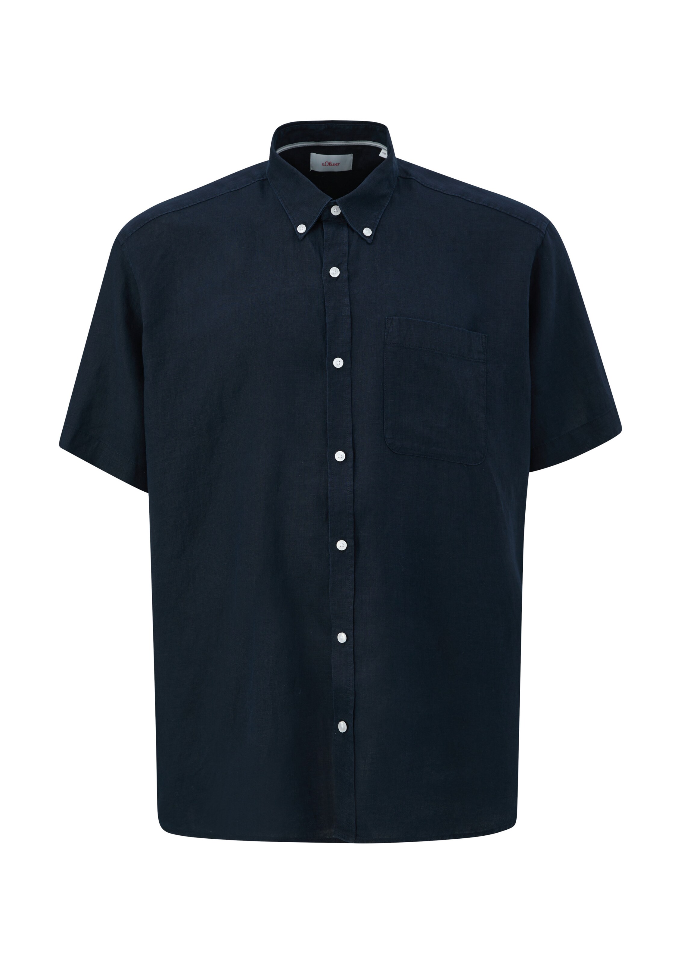s.Oliver Men Big Sizes Regular Fit Hemd in Blau: Vorderseite