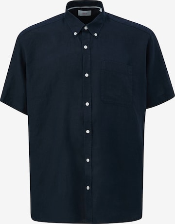 s.Oliver Men Big Sizes Regular Fit Hemd in Blau: Vorderseite