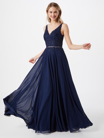 mascara Evening Dress 'TULLE' in Blue