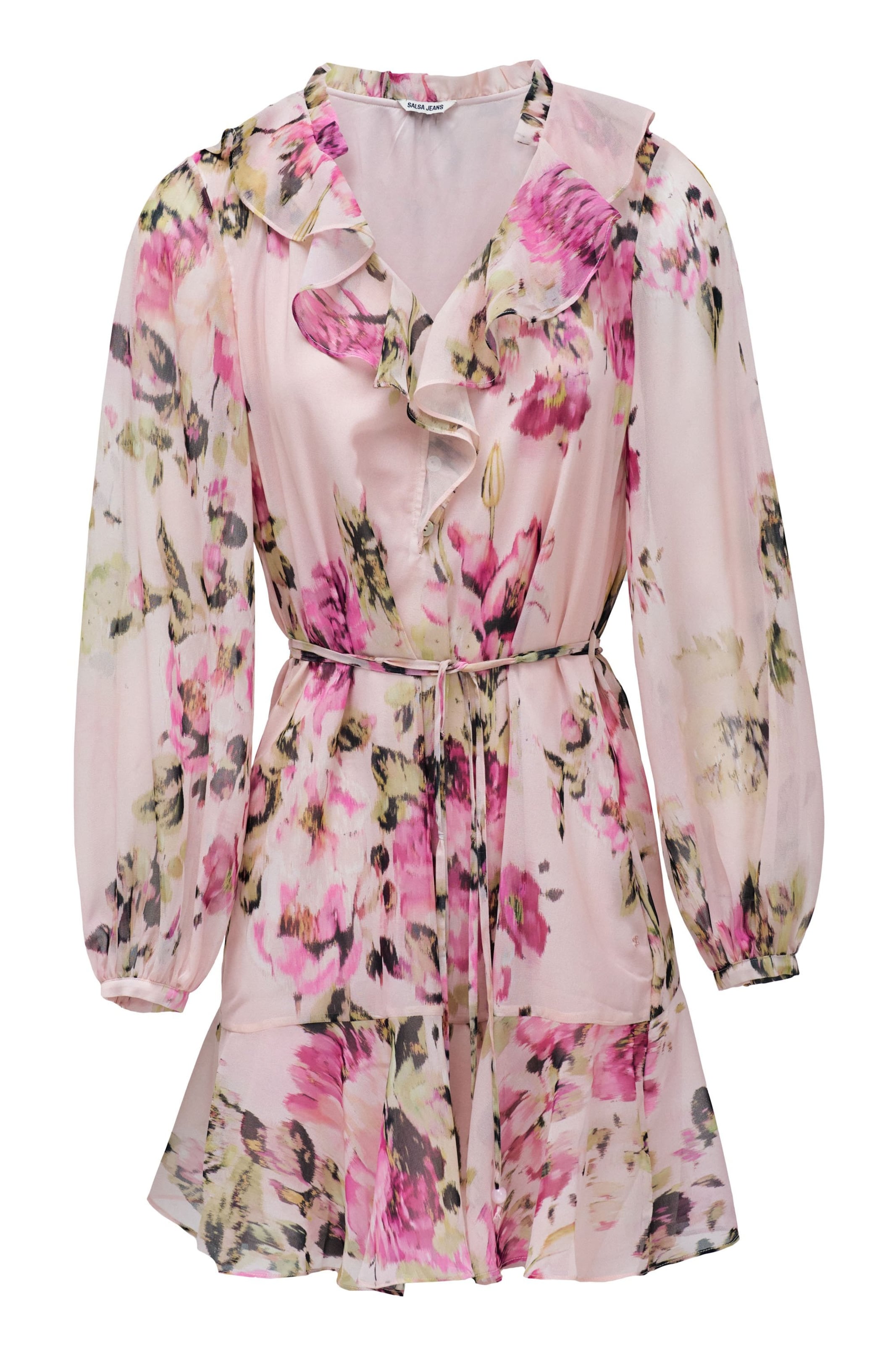 Salsa Jeans Dress in Pink: front