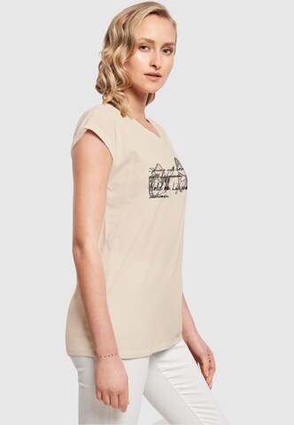 Merchcode Shirt 'Spring Saying' in Beige