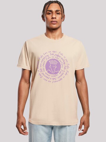 T-Shirt 'Fido Dido' F4NT4STIC en beige : devant