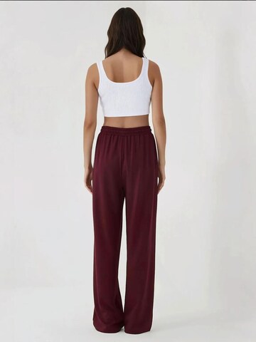 Hiccup Wide Leg Hose in Rot