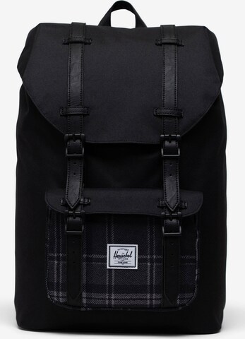 Herschel Backpack 'Little America' in Black: front