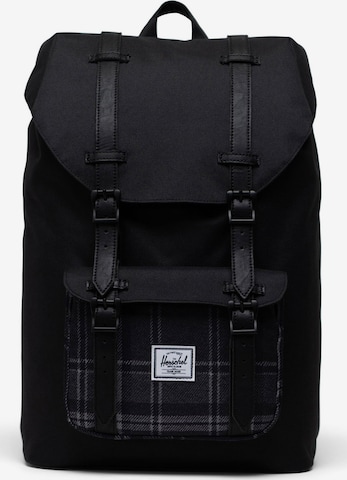 Herschel - Mochila 'Little America' en negro: frente