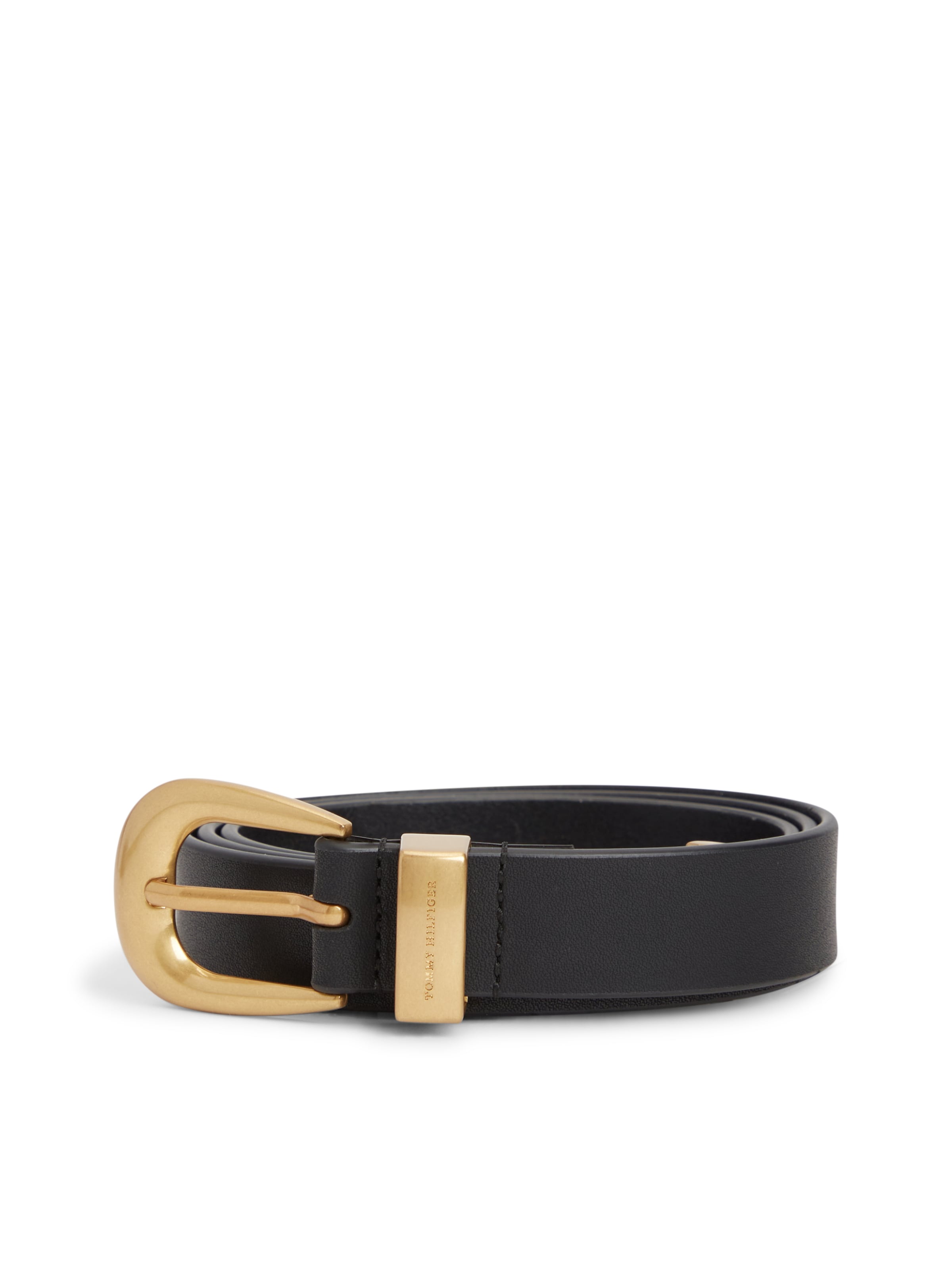 TOMMY HILFIGER Gürtel 'NEW WEST' in Schwarz: Vorderseite
