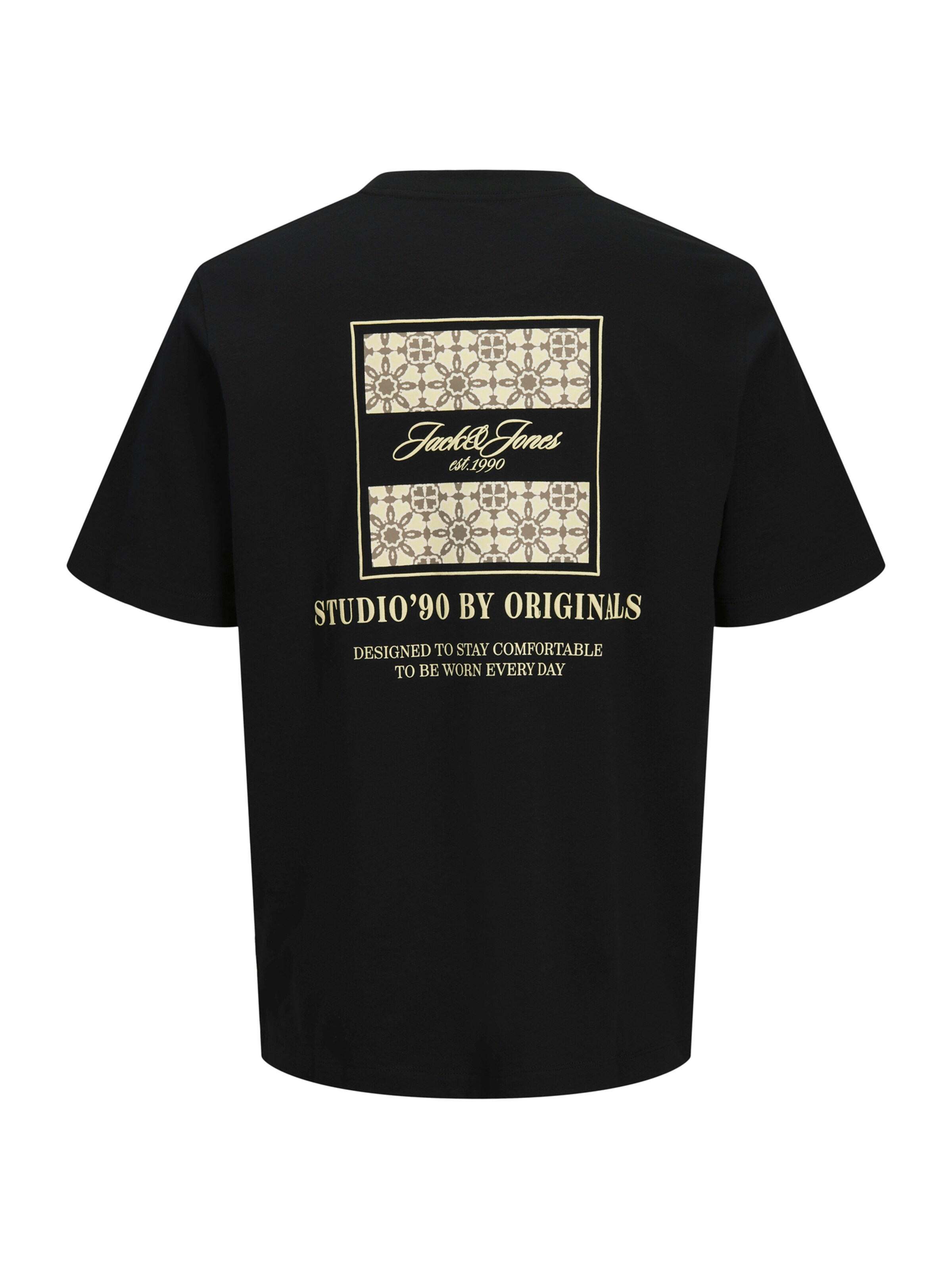 Jack & Jones Plus - Camiseta 'JORCASSIS' en negro