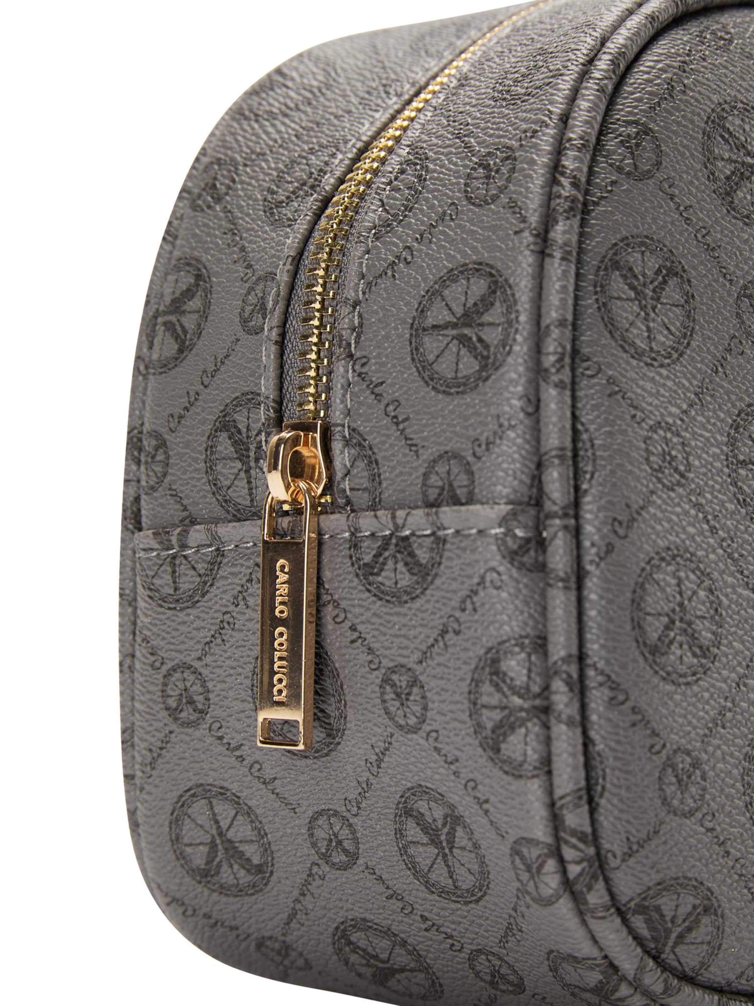 Carlo Colucci Kulturtasche ' Cozzio ' in Grau