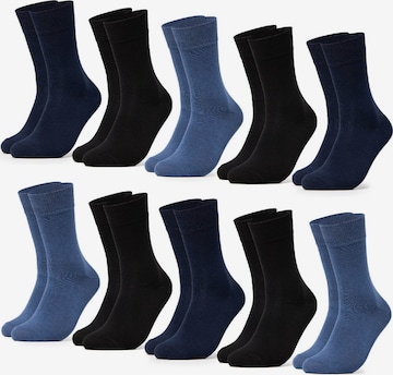 Chaussettes 'Bambus Paule' Occulto en bleu : devant