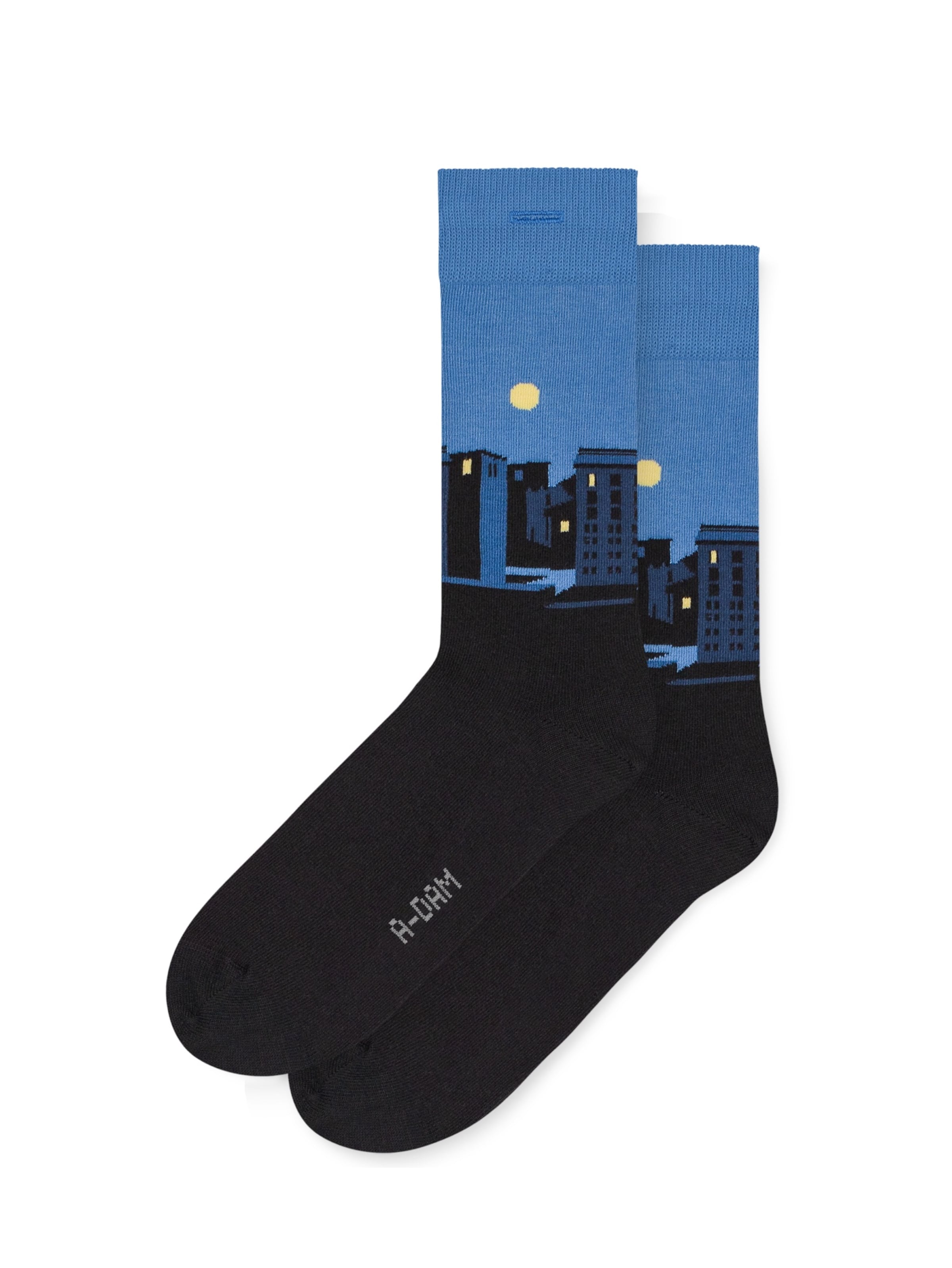 A-dam Socks 'City' in Blue: front