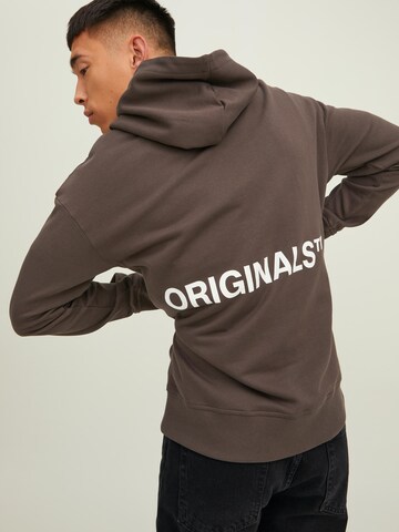 JACK & JONES Sweatshirt 'CLEAN' in Brown