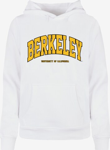 Felpa 'Berkeley University' di Merchcode in bianco: frontale