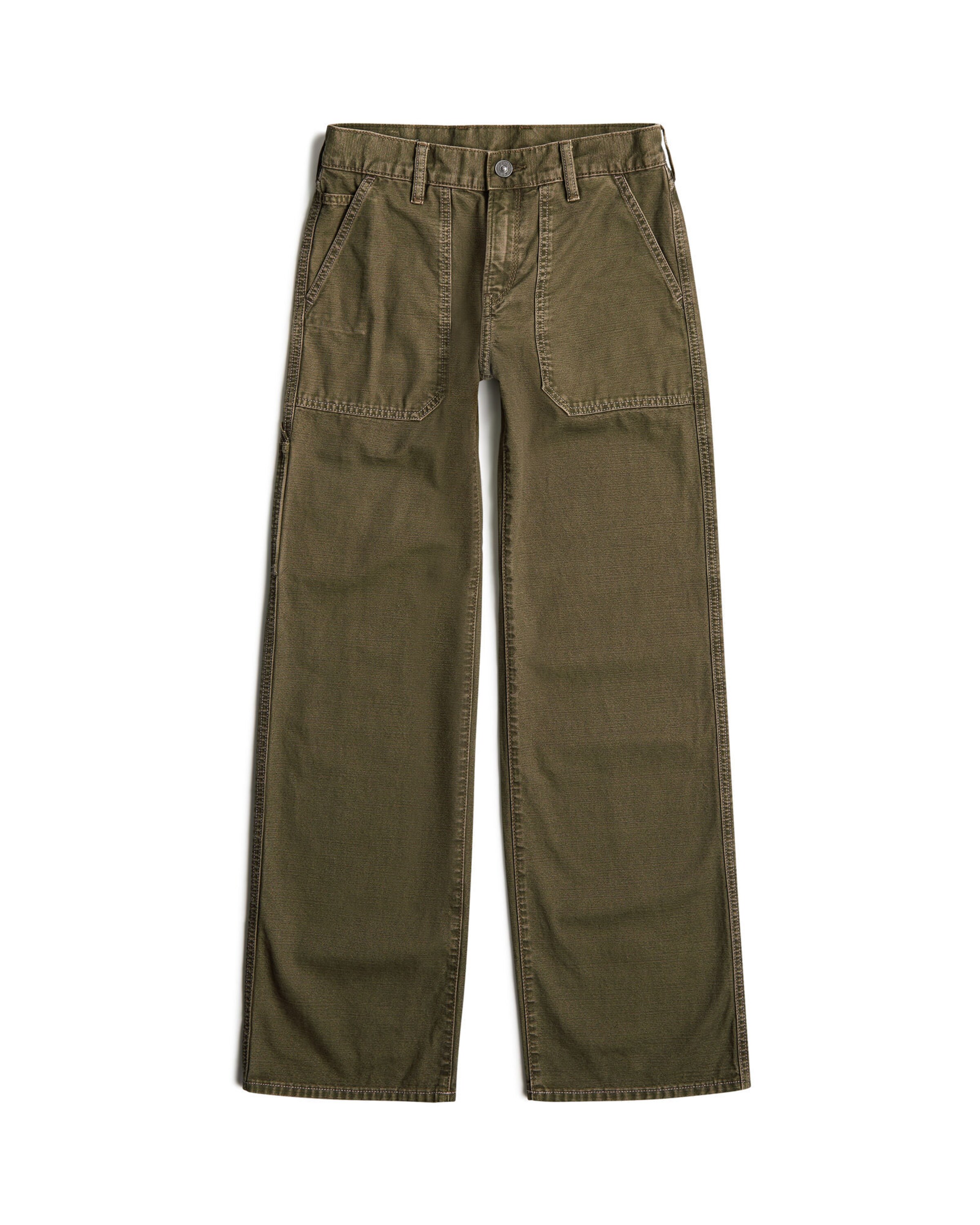 G-STAR Loosefit Jeans 'Judee Carpenter Loose Jeans' in Groen: voorkant