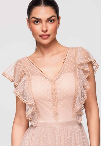Ombre Avondjurk in Beige