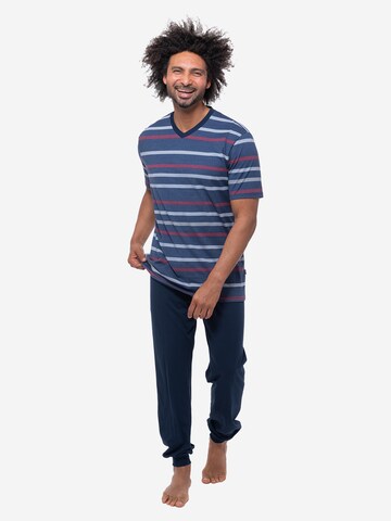 Ammann Pajama short 'Night & Home Cotton' in Blue