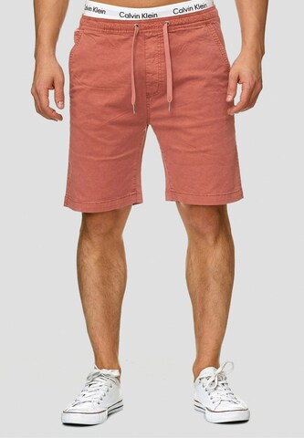 INDICODE JEANS Regular Shorts 'Kelowna' in Orange