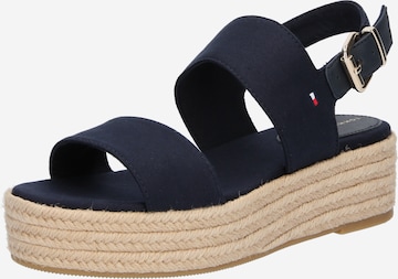 Sandales TOMMY HILFIGER en bleu : devant