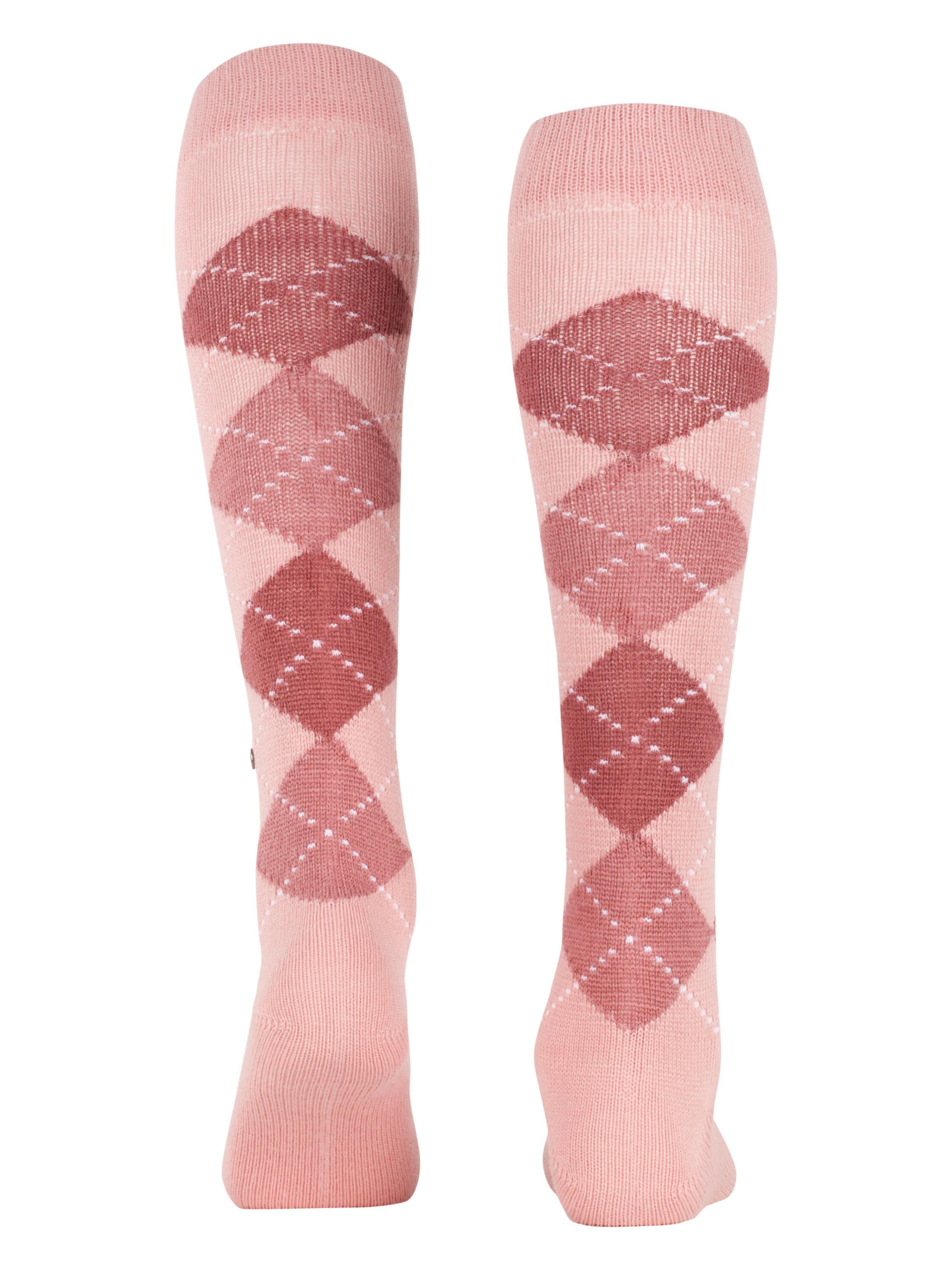 BURLINGTON Overknee Strümpfe 'Whitby'‌ in Pink