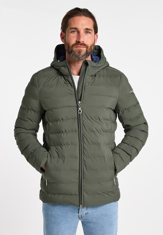 DreiMaster Maritim Winterjacke in Grün: predná strana