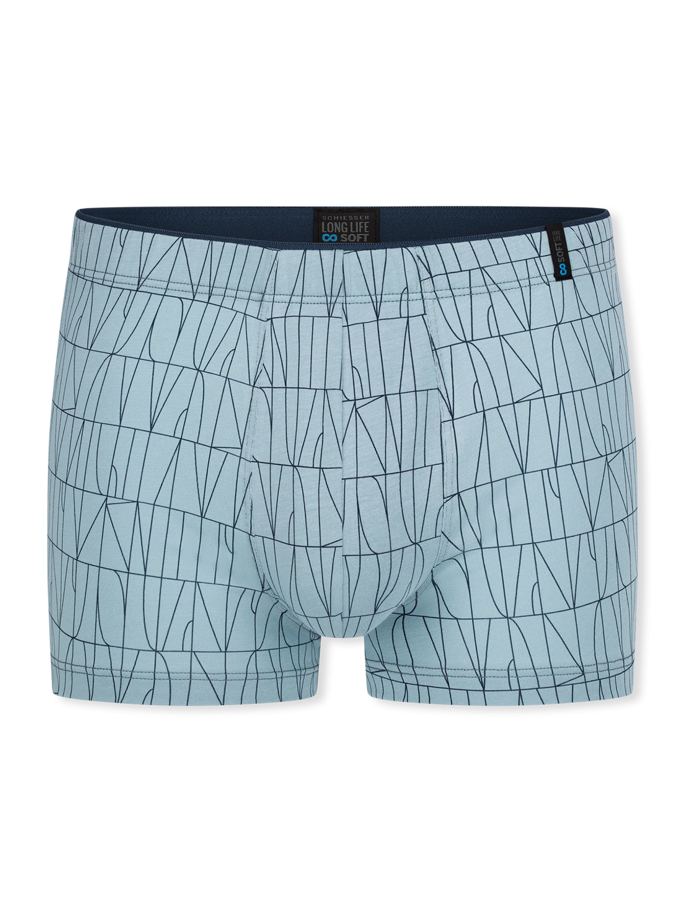 SCHIESSER Boxer shorts ' Long Life Soft ' in Blue: front