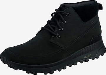 CLARKS Lace-Up Boots in Black: front